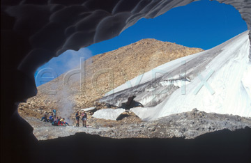 Comp image : torf0816 : View from an icecave on the edge of the Torfaj&ouml;kull [Torfajokull] icecap, Iceland