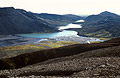Looking along the H&oacute;lmsarl&oacute;n [Holmsarlon] lake, from the approach to the Torfaj&ouml;kull [Torfajokull] icecap, Iceland