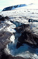 A fast-running stream through the Torfaj&ouml;kull [Torfajokull] icecap, southern Iceland